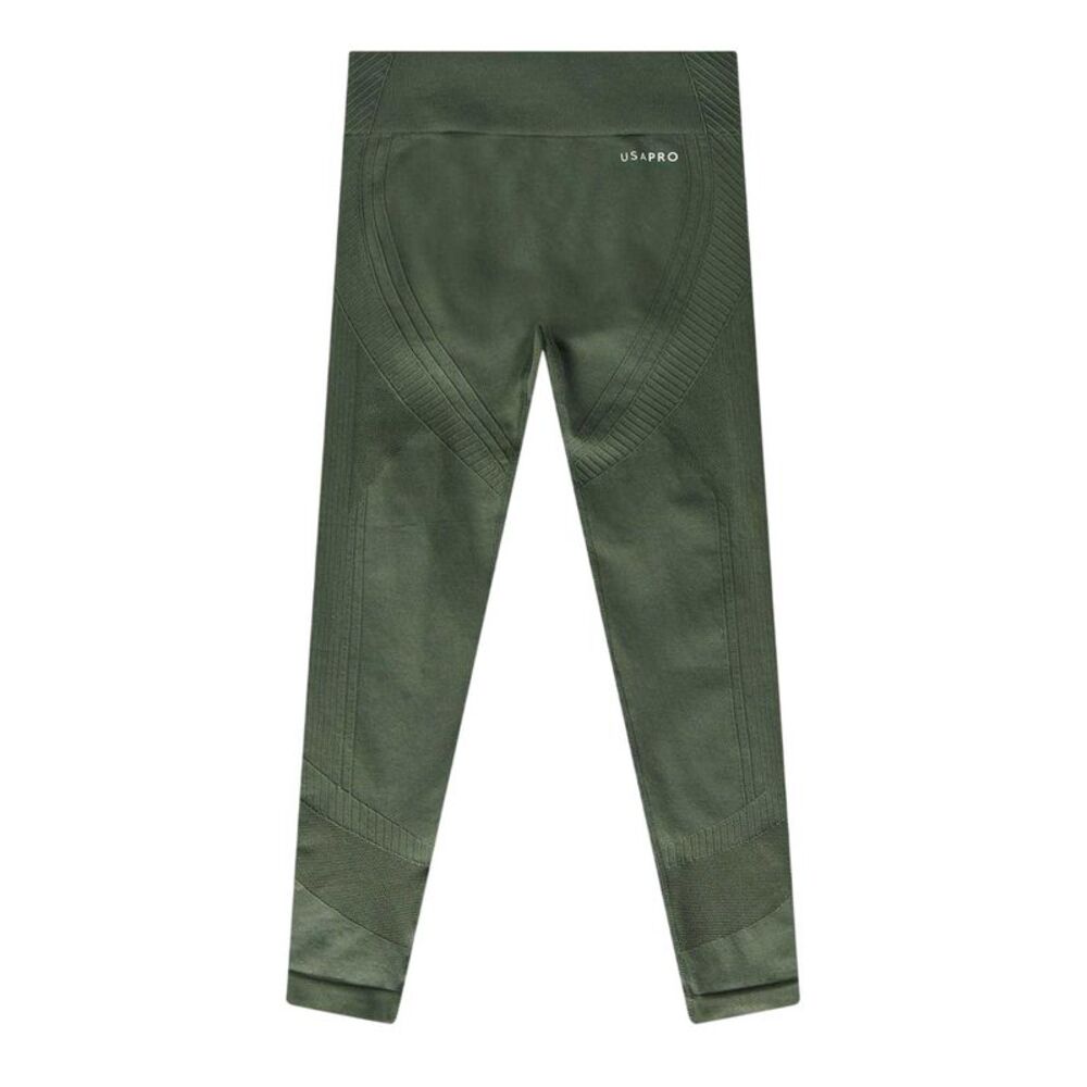 USA Pro Childrens/Kids Seamless Tight Leggings / Army Khaki